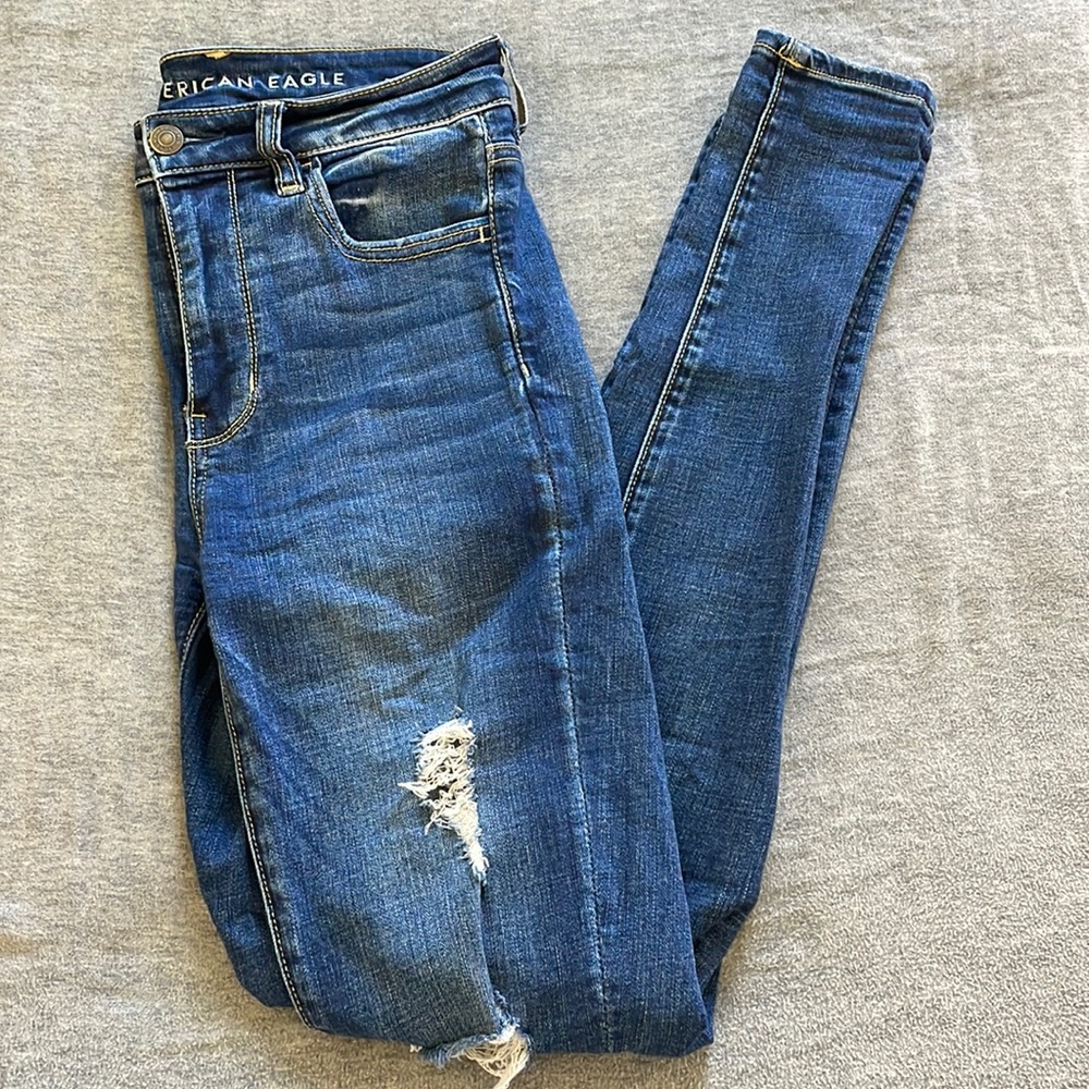american eagle super hi-rise jegging